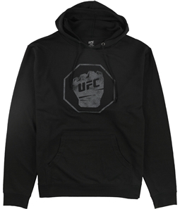 UFC Mens Distressed Logo Hoodie Sweatshirt