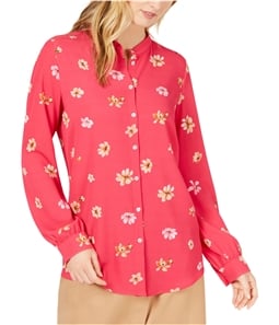 Marella Womens Floral Print Button Up Shirt