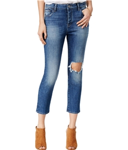 DL1961 Womens Ripped Goldie Straight Leg Jeans