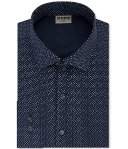 Kenneth Cole Mens Pindot Print Button Up Dress Shirt