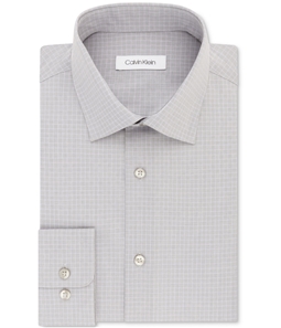 Calvin Klein Mens Steel Regular Fit Button Up Dress Shirt
