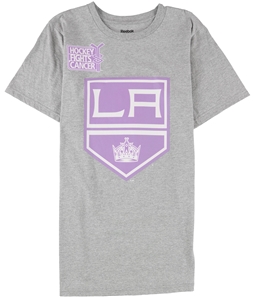 Reebok Mens Hockey Fights Cancer LA Kings Graphic T-Shirt