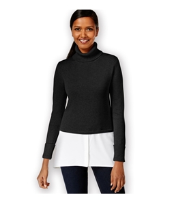 Style & Co. Womens Layered-Look Turtleneck Pullover Sweater