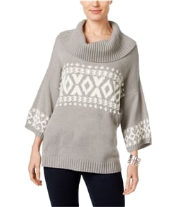 Style & Co. Womens Fair-Isle Cowl Pullover Sweater