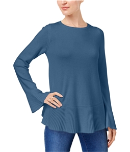 Style & Co. Womens Flared Crew Neck Pullover Sweater
