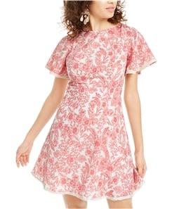 Bee Darlin Womens Pink Toille A-line Dress