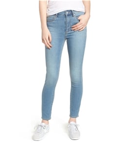 Articles of Society Womens Heather High Rise Cropped Jeans