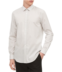 Calvin Klein Mens Infinite Printed Button Up Shirt