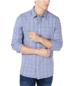 Calvin Klein Mens Plaid Button Up Shirt