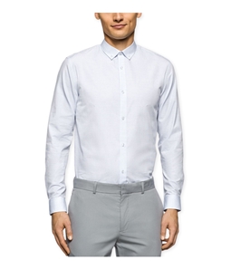 Calvin Klein Mens Cool Tech Dobby Button Up Shirt