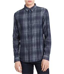 Calvin Klein Mens Jacquard Button Up Shirt