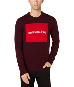 Calvin Klein Mens Logo Pullover Sweater