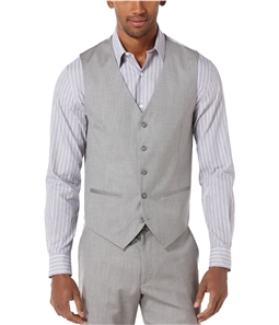 Perry Ellis Mens Textured Five Button Vest