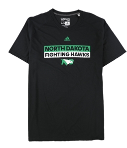 Adidas Mens North Dakota Fighting Hawks Graphic T-Shirt