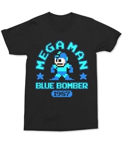 Changes Mens Blue Bomber 1987 Graphic T-Shirt