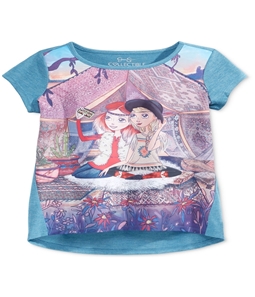 Jessica Simpson Girls Celestial Glamping Graphic T-Shirt