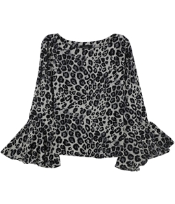 Karen Kane Womens Leopard Pullover Blouse