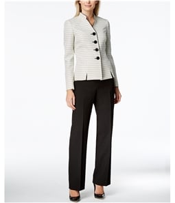 Le Suit Womens Tweed Four Button Blazer Jacket