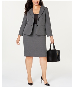 Le Suit Womens 2-Tone Two Button Blazer Jacket