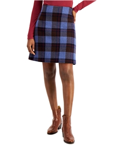 MaxMara Womens Plaid A-line Skirt