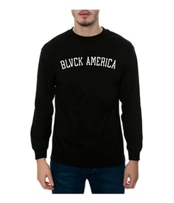 Black Scale Mens The Blvck America LS Graphic T-Shirt