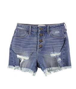 Articles of Society Womens Distressed Casual Denim Shorts