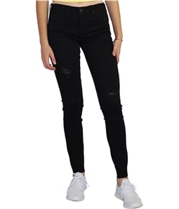 Articles of Society Womens Sarah Cut-Off Hem Skinny Fit Jeans