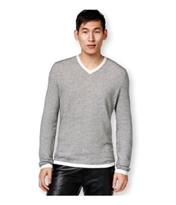 I-N-C Mens Zirconia Tonal Stripe Pullover Sweater