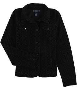 Charter Club Womens Flocked Jacket
