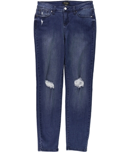 Thalia Sodi Womens Ripped Skinny Fit Jeans