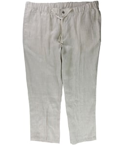 Tasso Elba Mens Linen Drawstring Casual Trouser Pants