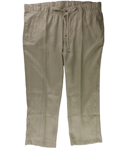 Tasso Elba Mens Linen Drawstring Casual Trouser Pants