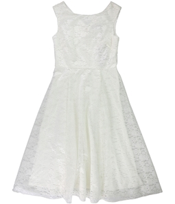 MaxMara Womens Tea Length Lace A-line Dress