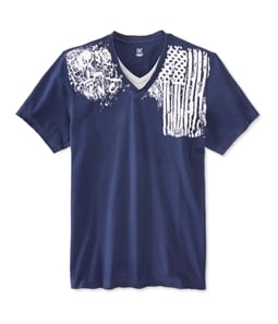I-N-C Mens Americana Layered V Graphic T-Shirt