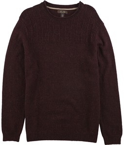 Tasso Elba Mens Duel-Textured Knit Pullover Sweater
