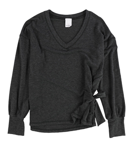 Project Social T Womens Side Tie Long Sleeve Pullover Sweater