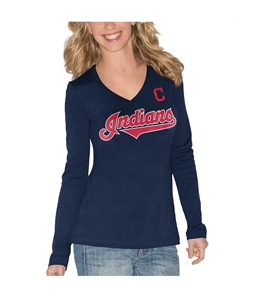 G-III Sports Womens Cleveland Indians Graphic T-Shirt