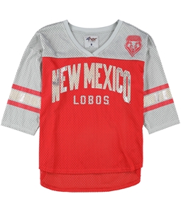 G-III Sports Womens New Mexico Lobos Mesh Graphic T-Shirt