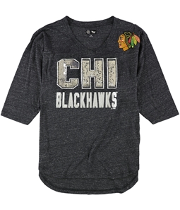 G-III Sports Womens Chicago Blackhawks Embellished T-Shirt