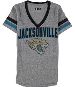 NFL Womens Jaguars Rhinestone Logo Embellished T-Shirt