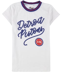 G-III Sports Womens Detroit Pistons Embellished T-Shirt