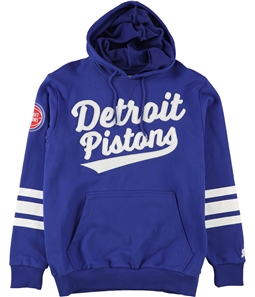 STARTER Mens Detroit Pistons Hoodie Sweatshirt