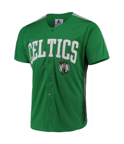 STARTER Mens Boston Celtics Button-Up Jersey