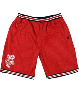 STARTER Mens University Of Wisconsin Athletic Workout Shorts
