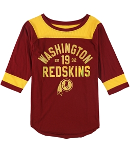 Touch Womens Redskins Mesh Accent Graphic T-Shirt