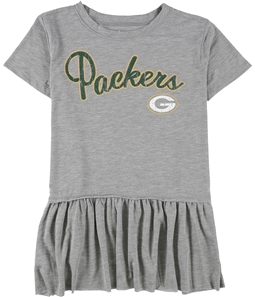 Touch Womens Green Bay Packers Peplum Graphic T-Shirt