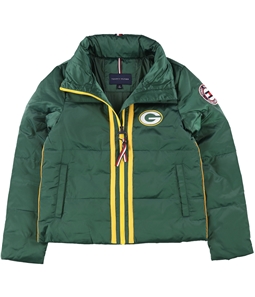 Tommy Hilfiger Womens Green Bay Packers Puffer Jacket