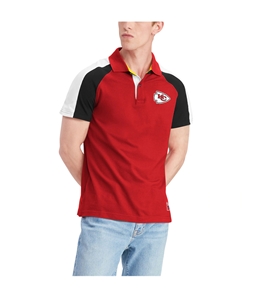 Tommy Hilfiger Mens Kansas City Chiefs Rugby Polo Shirt