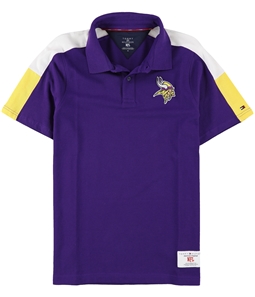 Tommy Hilfiger Mens Minnesota Vikings Rugby Polo Shirt