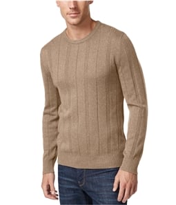 John Ashford Mens Stripe-Texture Pullover Sweater